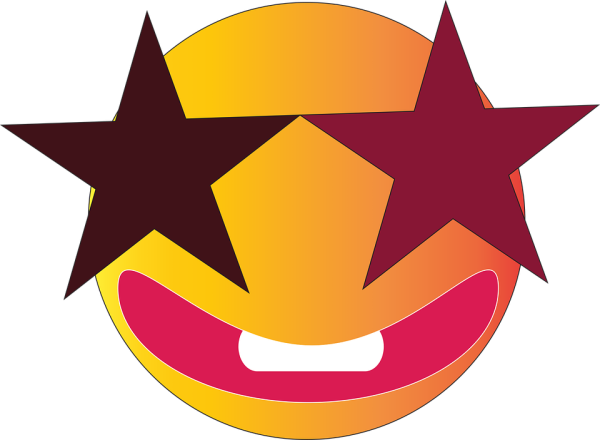 Смайлик звездочки