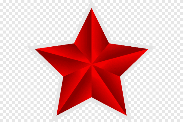 Красная звезда мультяшная