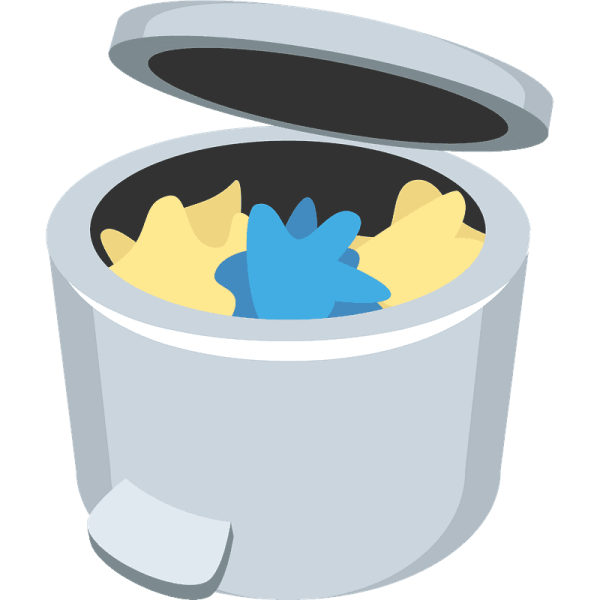 Эмодзи мусорное ведро