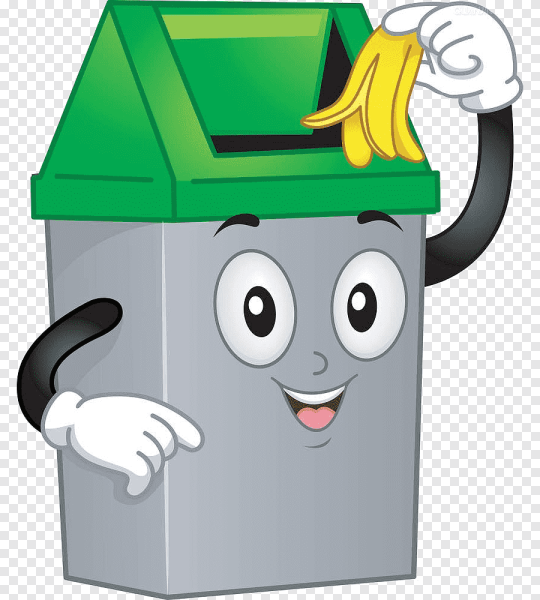 Контейнер для мусора мультяшный