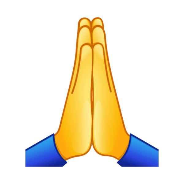 Смайл сложенные ладони