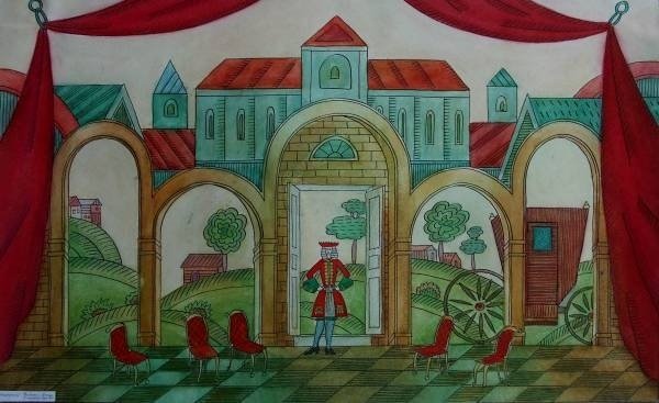 Нарисовать декорации