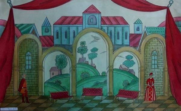 Аленький цветочек Сценография