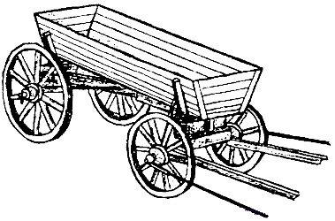 Телега раскраска для детей