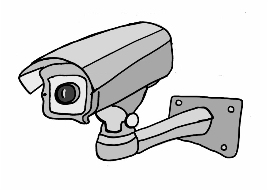 Рисунок видеокамеры наблюдения