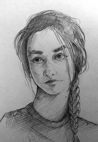 Автопортрет скетч