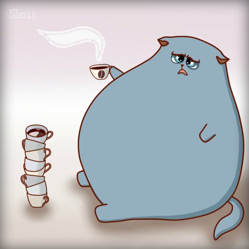 Толстый кот мультяшный