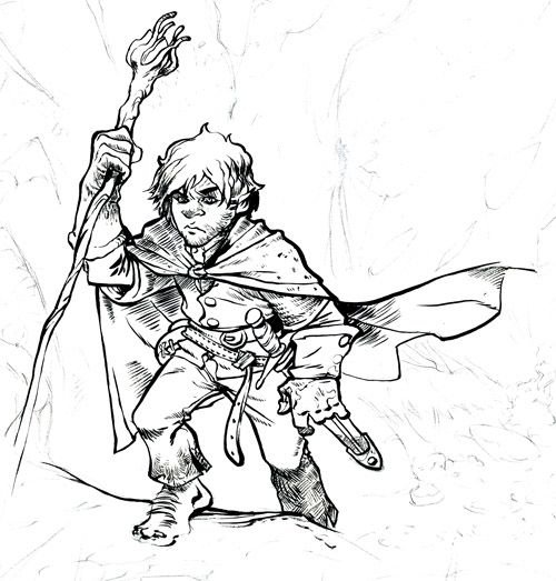 Хоббит легкий рисунок