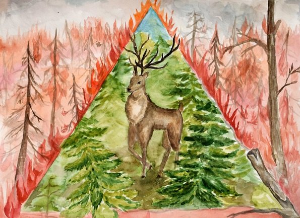 Рисунок на тему лес