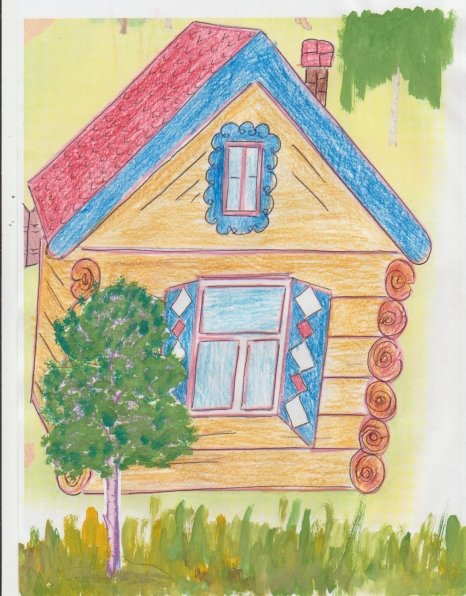 Зарисовки деревенских домов