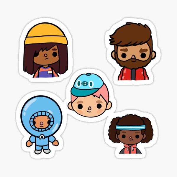 Наклейки toca boca