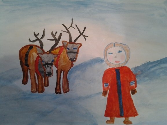 Тундра рисунок