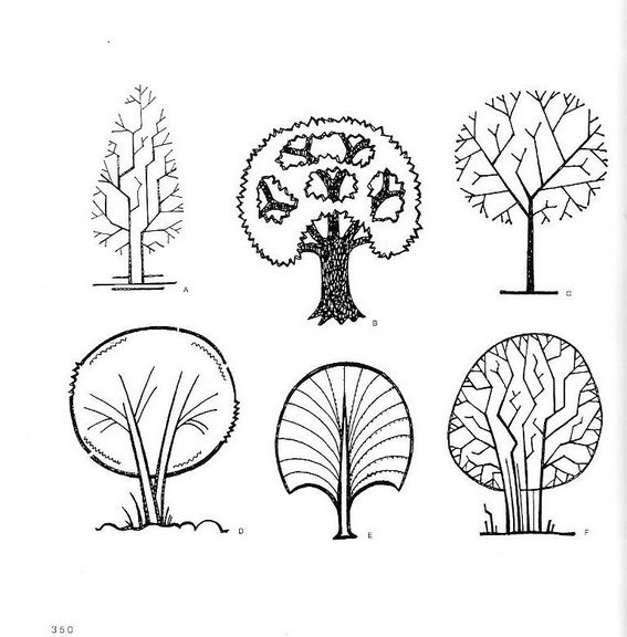 Форма дерева для вырезания