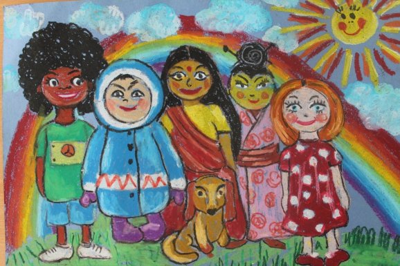 Плакат на тему Дружба народов