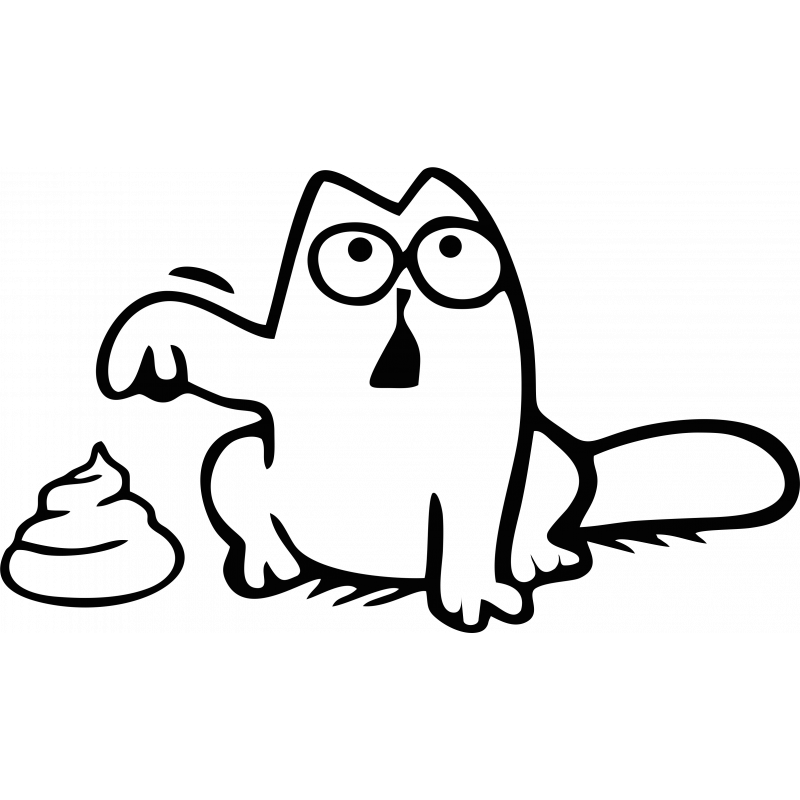 Симонс Кэт АИ 92. Наклейка кот Саймона. Наклейка - кот. Кот Саймона рисунки. Кот белый стикер