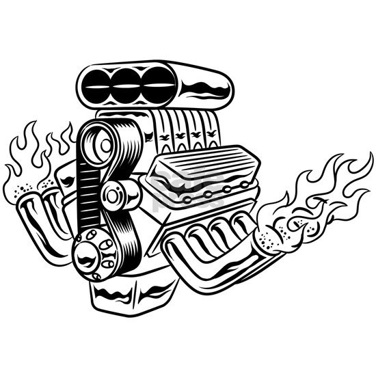 Нарисованный мотор