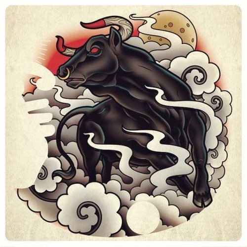 Бык стилизованный