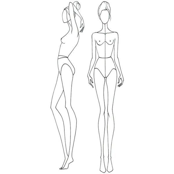 Женская фигура для рисования одежды