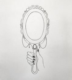 Зеркальце раскраска для детей