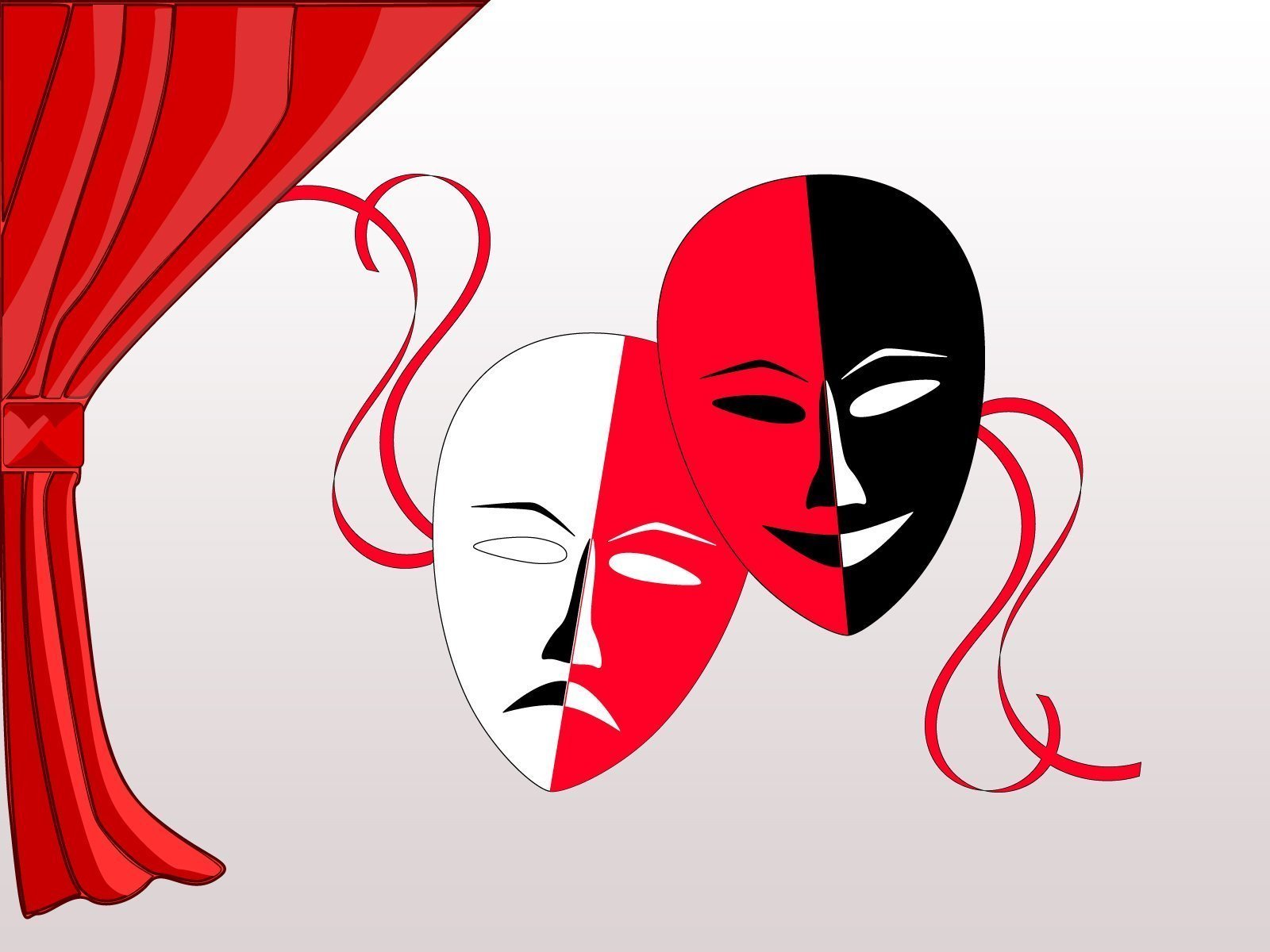 Театральные маски эмблема