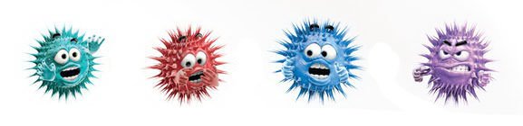 Вирус гриппа нарисовать