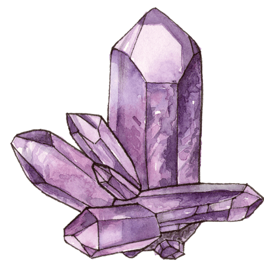 Аметист камень нарисовать
