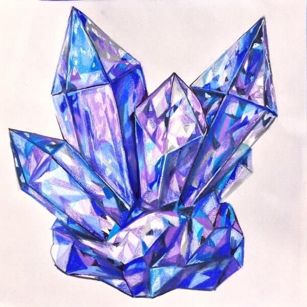 Рисование драгоценных камней