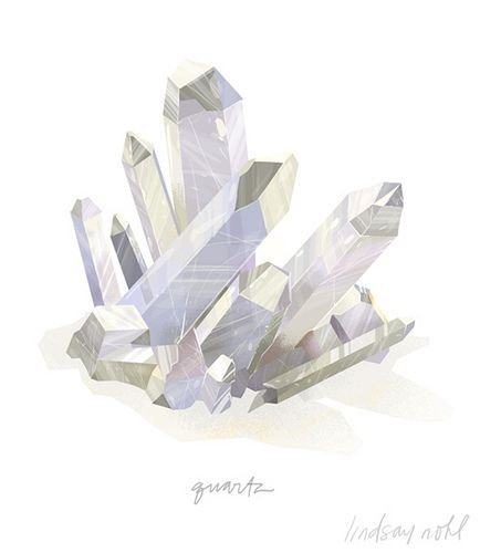 Горный хрусталь акварелью
