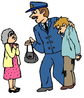 Полицейский ловит преступника анимация