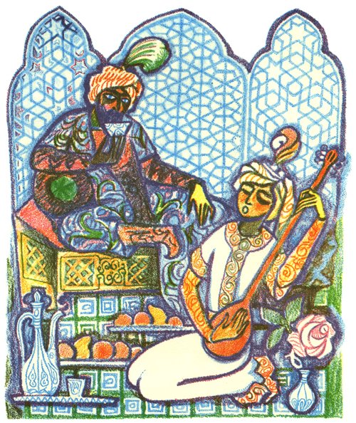 Ашик Кериб иллюстрации