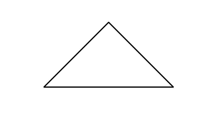 Как в фотошопе нарисовать треугольник с углом 90 градусов