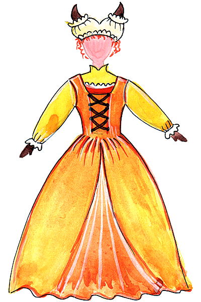 Эскиз исторического костюма