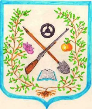 Герб с изображением географической тематики