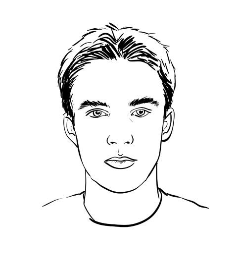 Очертание человеческого лица