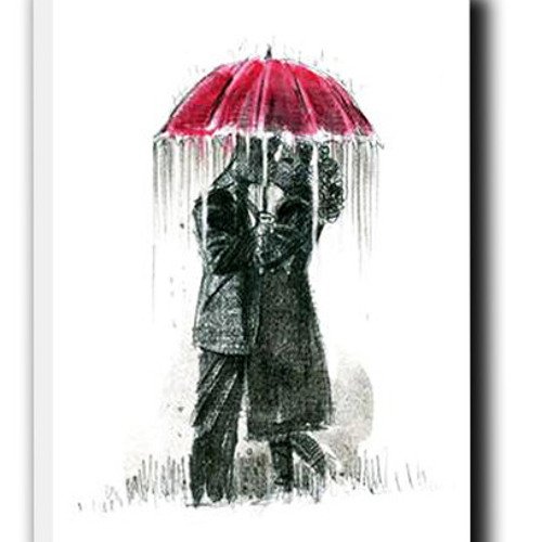 Человечек под зонтом