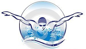 Пловец логотип