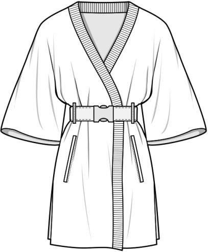 Пальто карандашом