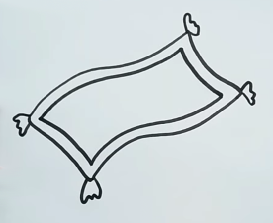 Ковер самолет раскраска