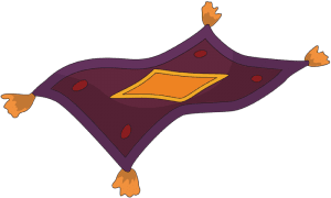 Дети на ковре самолете