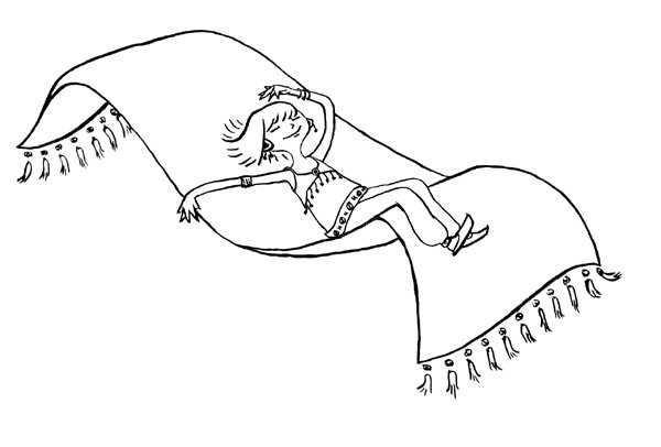 Волшебный ковер раскраска