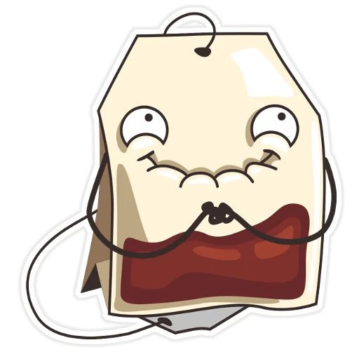 Стикеры чайный пакетик