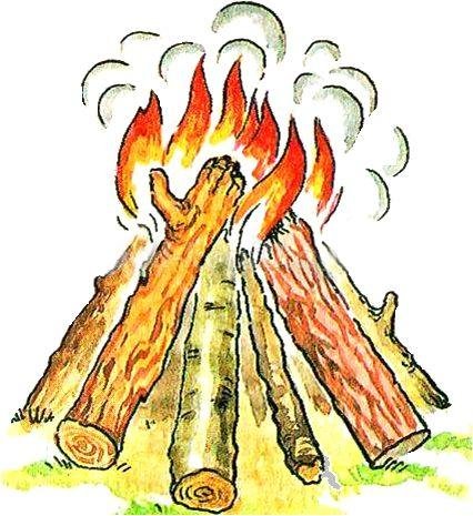 Шалаш это жаровой костер