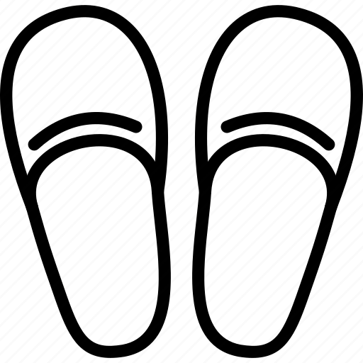 Раскраска тапочки