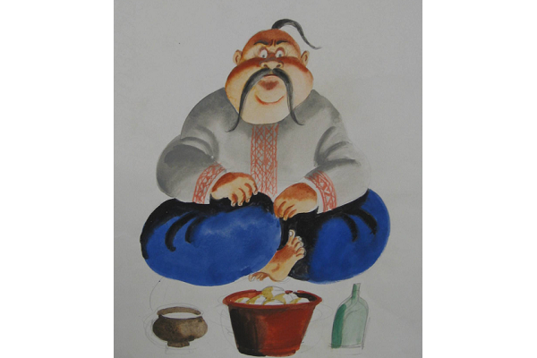 Рисунок к сказке Заколдованное место Гоголь