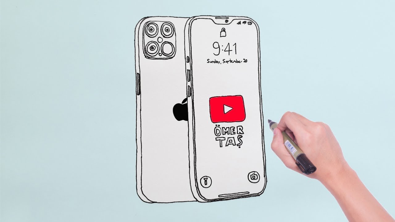 Как на фото рисовать карандашом айфон