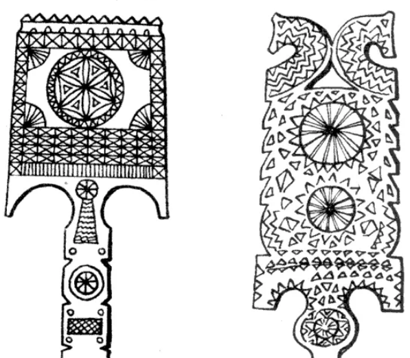 Прялка с солярными знаками