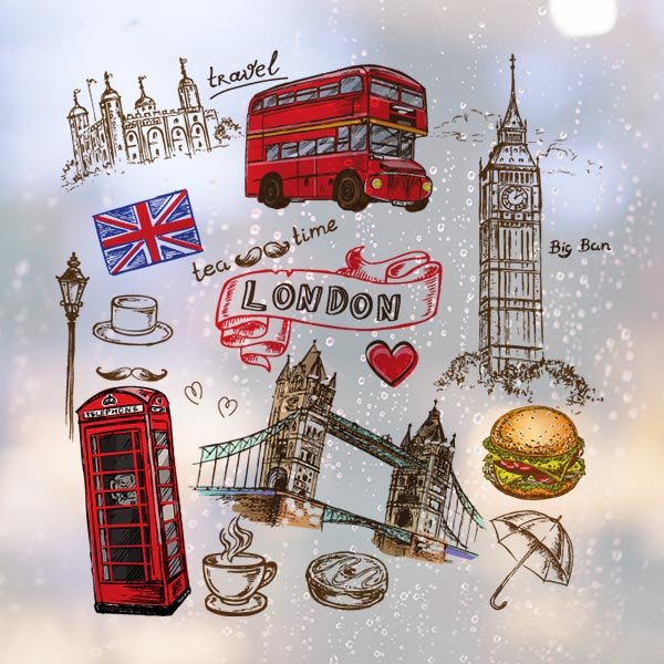 Тауэрский мост в Лондоне чёрно-белый