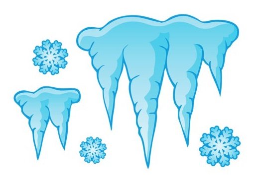 Рисование сосульки