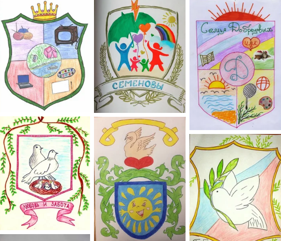 Герб семьи рисунок