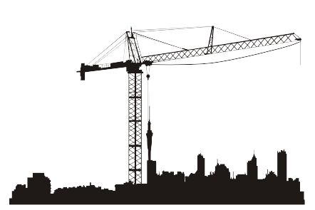 Строительный кран вектор